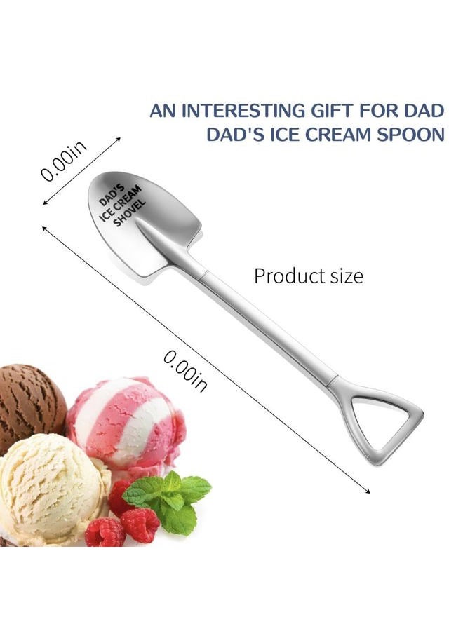 HUINF Father's Day Gifts,Gifts for Dad from Daughter Son,Stainless Steel Ice Cream Shovel for Dad Birthday Christmas Fathers Dad day Gifts - Image 2