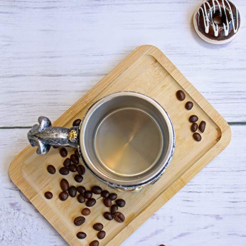 OTARTU 13oz Skull Coffee Mug Viking Skull Beer Mugs Stainless Steel Liner Gift for Men Father's Day Gifts - Image 5