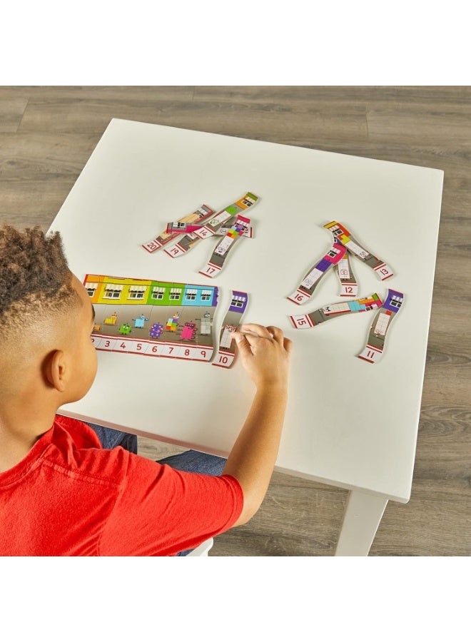 Learning Resources Number blocks Sequencing Puzzle Set | 10 Self-Correcting Number Puzzles | 50 Pieces Educational Math Toy for Kids Ages 3+ | STEM Learning Game - Image 4