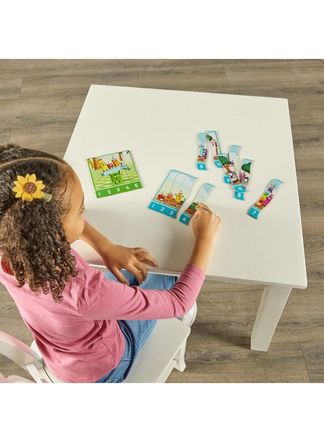 Learning Resources Number blocks Sequencing Puzzle Set | 10 Self-Correcting Number Puzzles | 50 Pieces Educational Math Toy for Kids Ages 3+ | STEM Learning Game - Image 5
