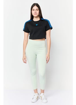 adidas Originals Women Sportswear Fit Short Sleeve Outdoor Top, Black  - Image 2