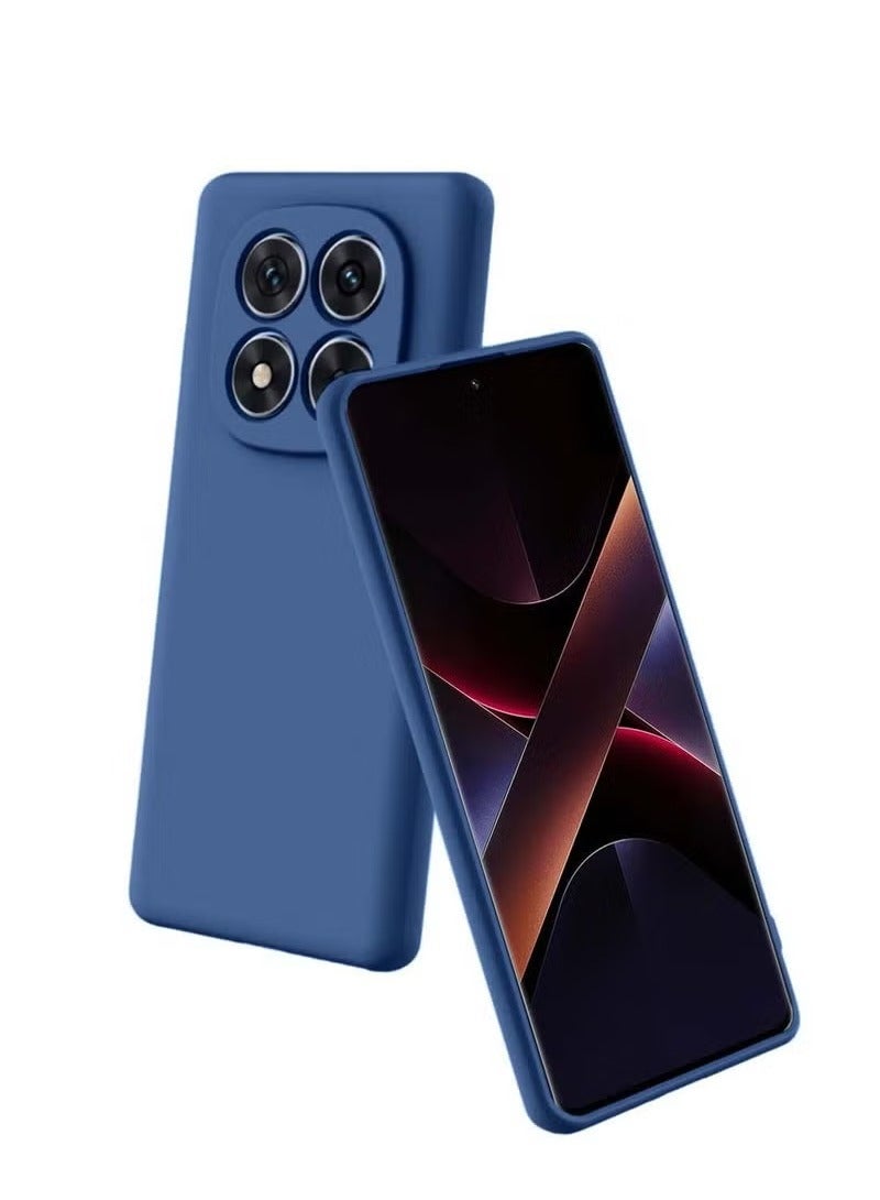 TIGER Xiaomi Poco X7 5G 2025 Premium Soft Liquid Silicone Case Cover – Navy Blue | Shockproof Protective Back Cover | Slim Fit | Anti-Fingerprint | Full Edge Protection | Smooth Grip Finish - Image 3
