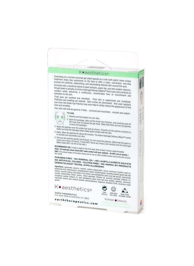 Earth Therapeutics - Hydrogel Under-Eye Recovery Patch - – Reduce Wrinkles, Puffy Eyes, Dark Circles – Revitalize & Refresh your Skin - 5 Pairs (10 patches) - Image 1