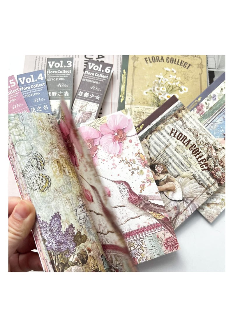 Excefore - Vintage Aesthetic Scrapbook Paper, 160 Pcs Vintage Scrapbook Paper Supplies, for DIY Bullet Planners, Junk Art Collage Album Frames - Image 1