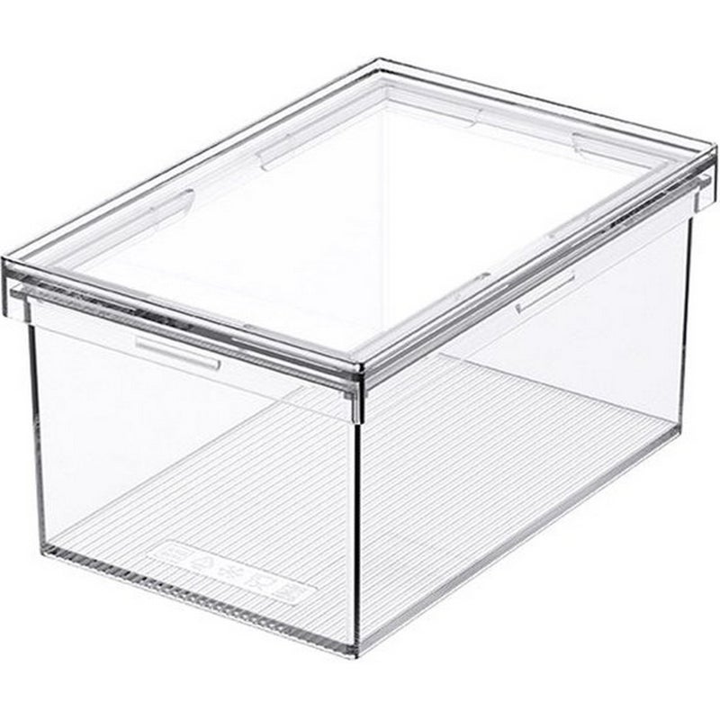 Homesmiths Airtight Food Storage Canister Small 700ML – Clear Plastic Container with Locking Lid, BPA-Free, Kitchen Organizer for Dry Food, Snacks, Spices & Ingredients – L15.5 x W10 x H7.8 cm - Image 2