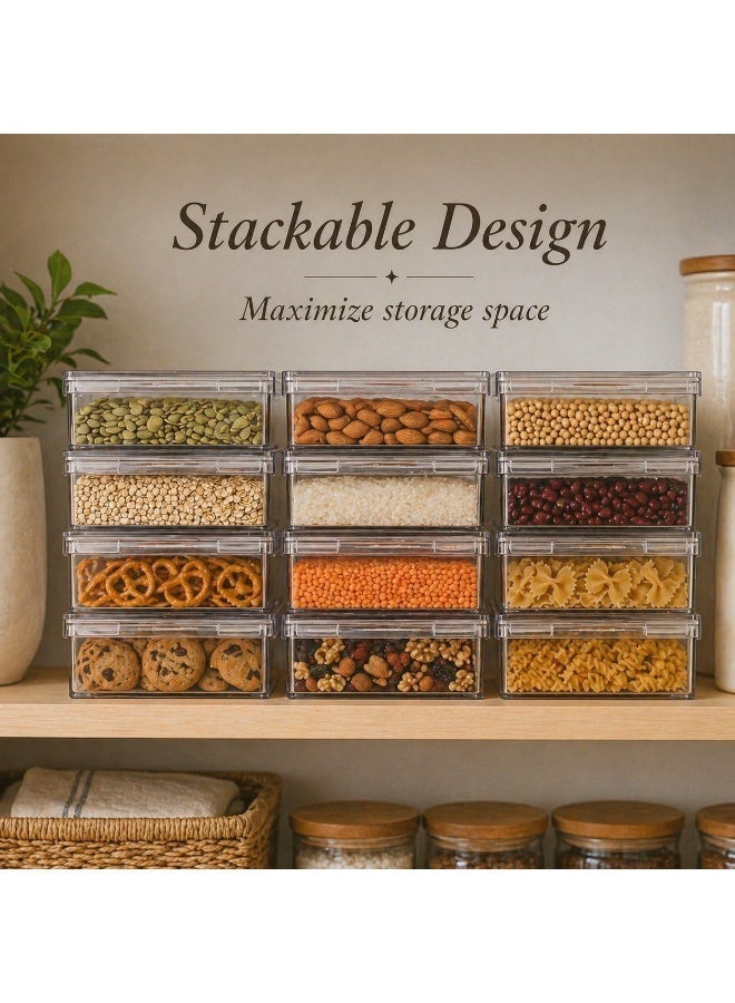 Homesmiths Airtight Food Storage Canister 700ML – Clear Plastic Container with Locking Lid, BPA Free Kitchen Organizer for Dry Food, Snacks, Spices & Ingredients, Compact Storage Box - Image 5