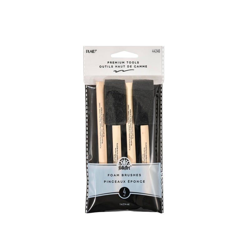 Plaid Foam Brushes 1-Inch, 44246 (4-Piece) , Black - Image 5