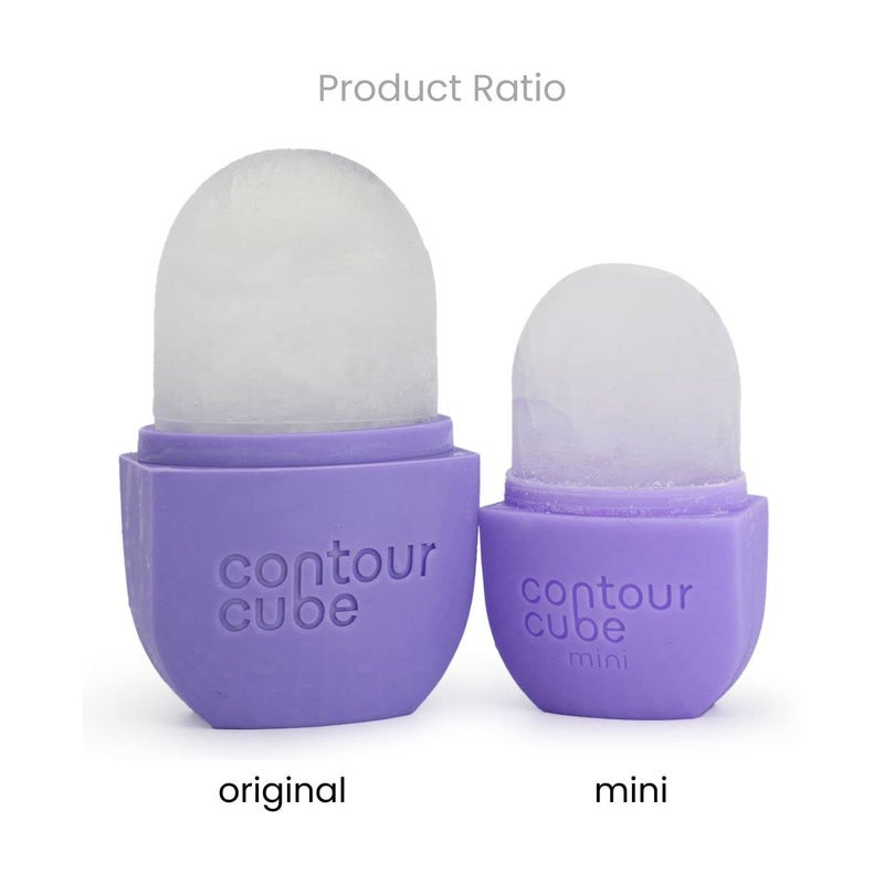 Contour Cube Mini - Revolutionary Ice Roller for Sculpting & De-Puffing - Face Ice Roller & Massager - Ice Mold for Face - Compact Skin Care Tools for Daily Skincare & Travel - Violet - Image 2