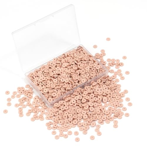 Hiswan Polymer Clay Beads, 6mm Heishi Bead for Jewelry Bracelets Necklace Making 1000PCS - Image 1