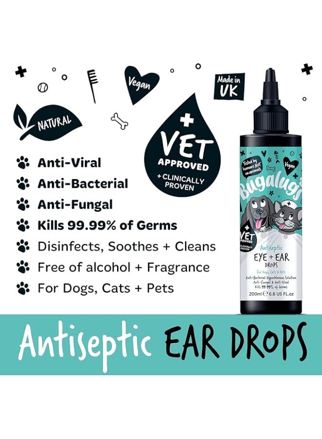 Bugalugs Antiseptic Ear & Eye Drops for Pets - 200ML - Image 4