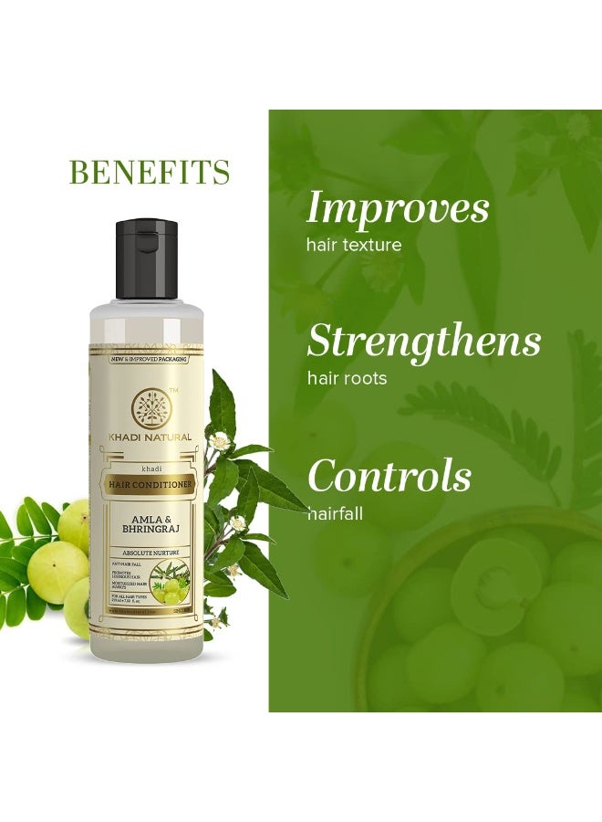 كادي نيتشورال بلسم الشعر خادي الطبيعي بالأملا والبرينجراج 210 مل، مضاد لتساقط الشعر، مغذي لشعر صحي، خالٍ من البارابين والسيليكون، مناسب لجميع أنواع الشعر - Image 2