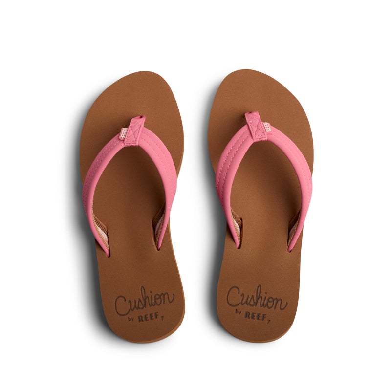 Reef Cushion Breeze Womens Flip Flop, Ultra Soft Cushion Footbed, Arch Support, Strawberry Pink, 9 - Image 4