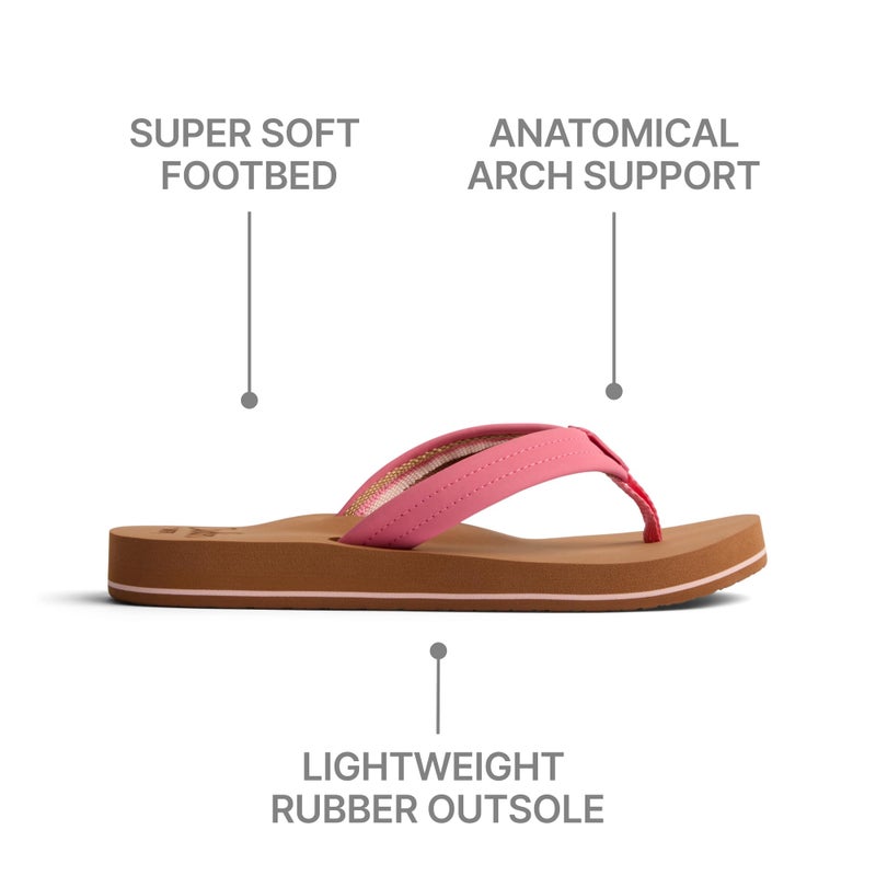 Reef Cushion Breeze Womens Flip Flop, Ultra Soft Cushion Footbed, Arch Support, Strawberry Pink, 9 - Image 5