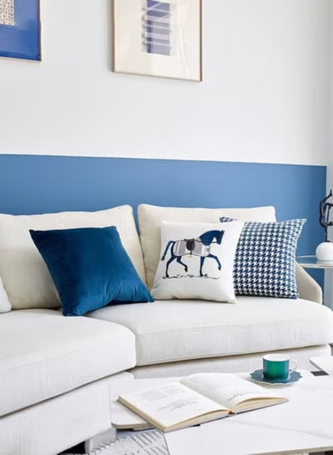 مجموعة من 4 أغطية وسائد، غطاء وسادة عصري مزخرف، 45 سم × 45 سم، لغرفة المعيشة، أريكة، أريكة سيارة، سرير، أغطية وسائد 18 × 18 بوصة (نمط مزدوج الجوانب) - Image 2