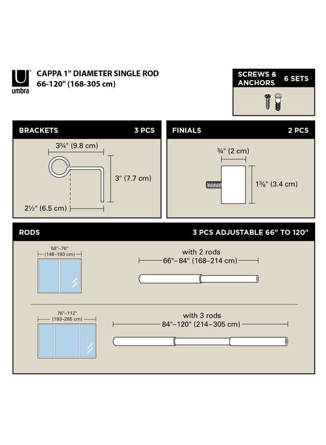UMBRA Cappa Curtain Rod - Image 3
