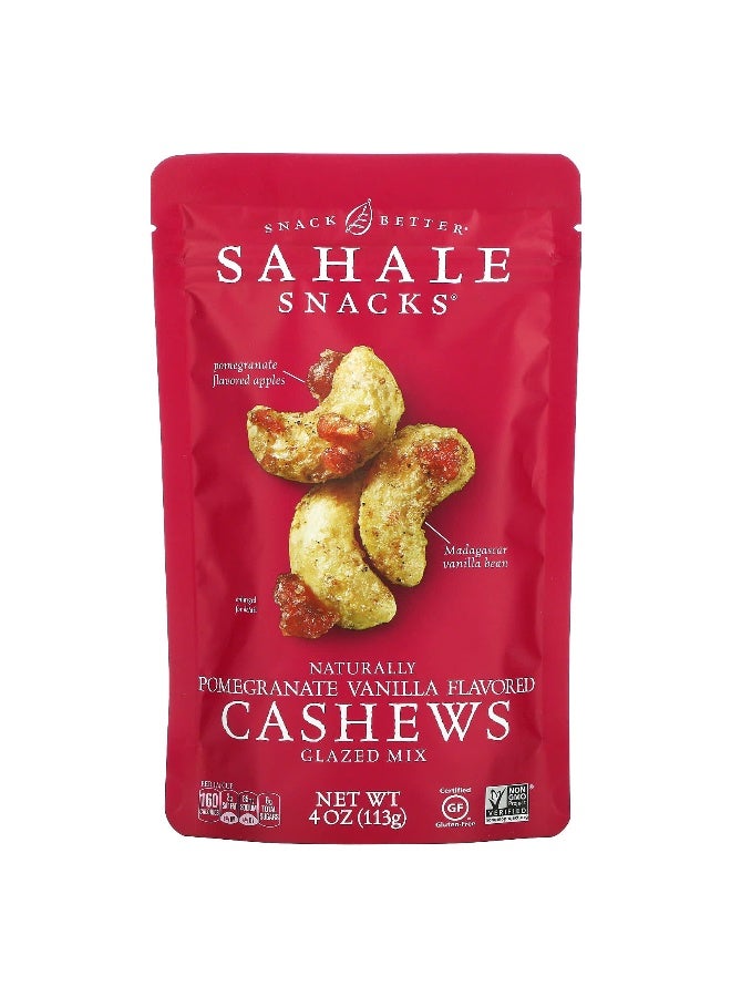 Sahale Snacks Sahale Snacks, Glazed Mix, Naturally Pomegranate Vanilla Cashews, 4 oz (113 g) - Image 1