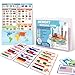 EDUMAETRIX 60 Pairs Flag Memory Matching Game Cards with Overview Chart Capital Continent for Kids Family and Adults Learning Education in Portable Waterproof Box - Image 2
