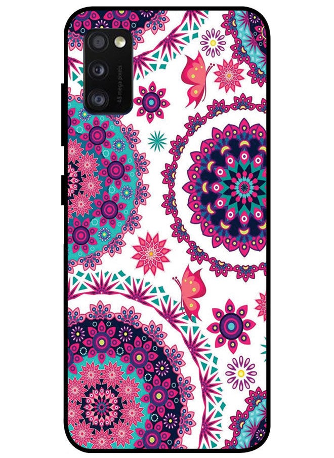 EYE CATCH Protective Case Cover For Samsung Galaxy A41 Smart Series Printed Protective Case Cover for Samsung A41 Floral  - Image 1