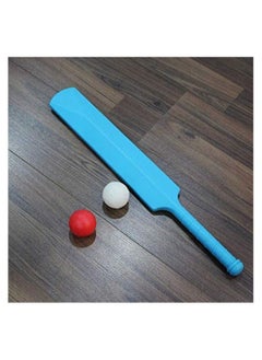 KIDS MINI PLASTIC BAT, Cricket Bat and Ball Set for Kids (Blue)