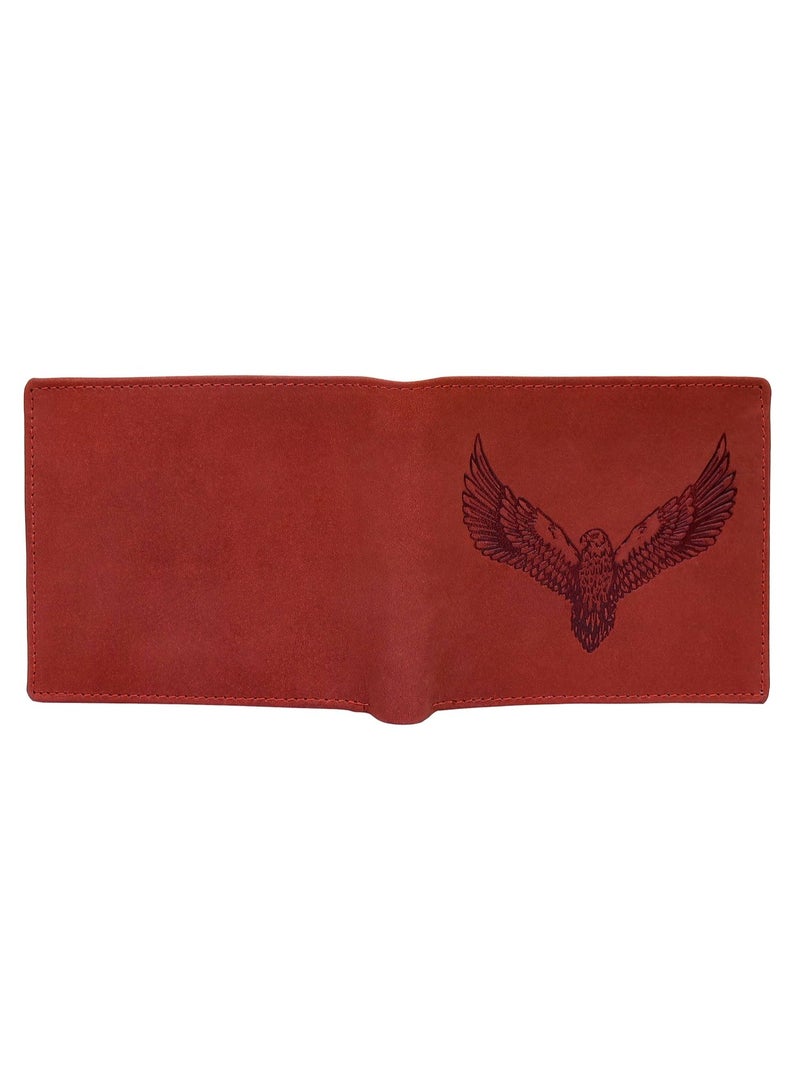 URBANFOREST URBAN FOREST Zeus Vintage Red Leather Wallet for Men - Image 5