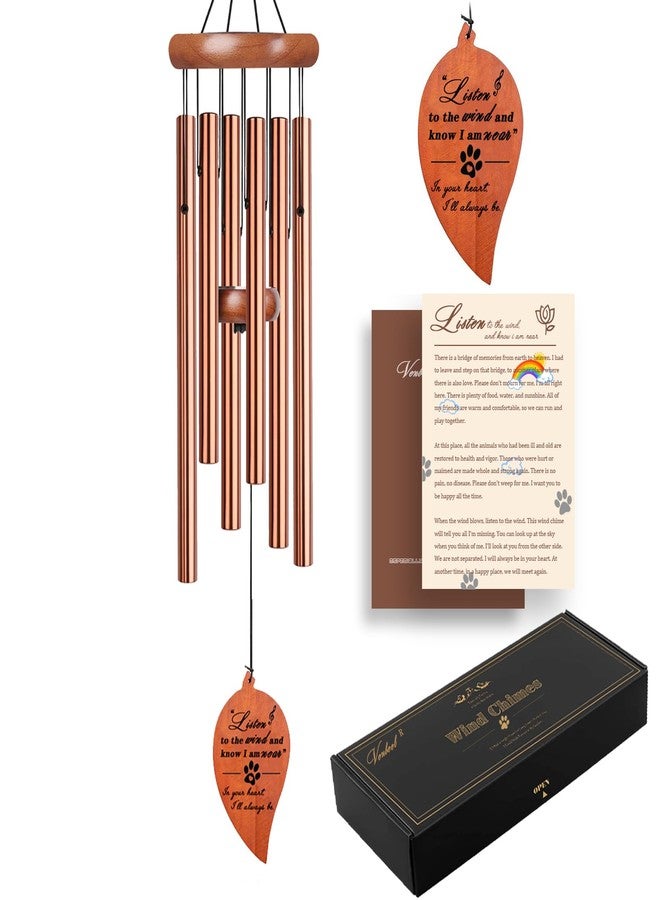 VENBEEL Pet Memorial Wind Chime, Dog Memorial Gifts for Loss of Dog, Pet Loss Sympathy Condolence Bereavement Passing Away Gift - Image 1
