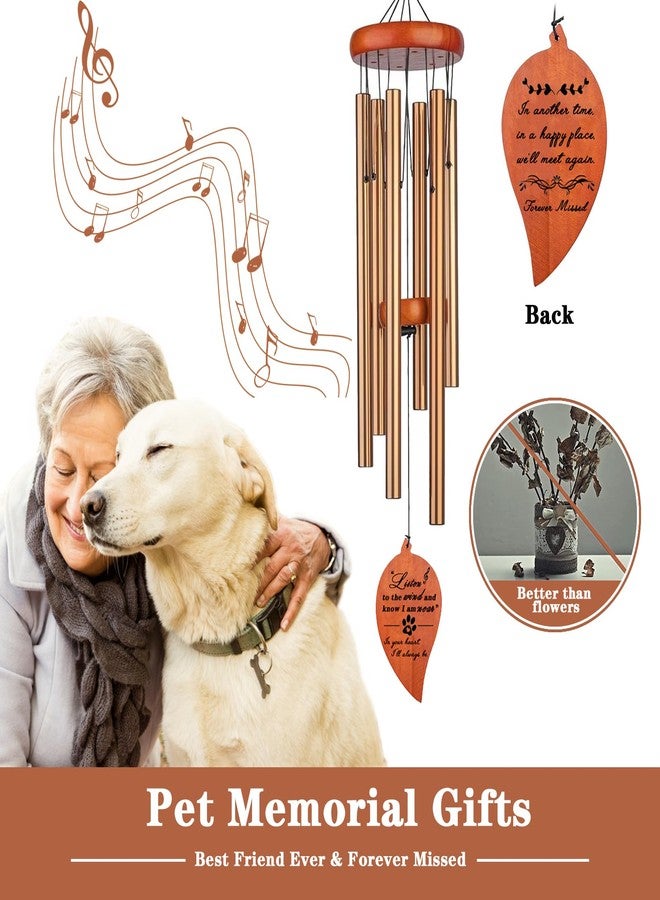 VENBEEL Pet Memorial Wind Chime, Dog Memorial Gifts for Loss of Dog, Pet Loss Sympathy Condolence Bereavement Passing Away Gift - Image 2