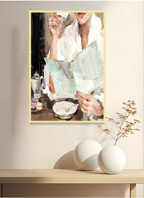 Canvas Wall Art For Wall Decoration Abstract Design With A Hollow Frame Size 120x80cm One Piece
