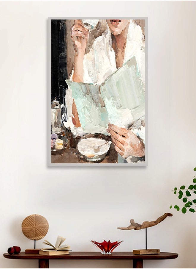 Canvas Wall Art For Wall Decoration Abstract Design With A Hollow Frame Size 120x80cm One Piece
