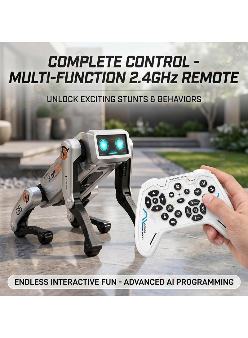 Smart robot dog with voice commands: programmable via app, dance, walk, and interactive modes for children - Image 2