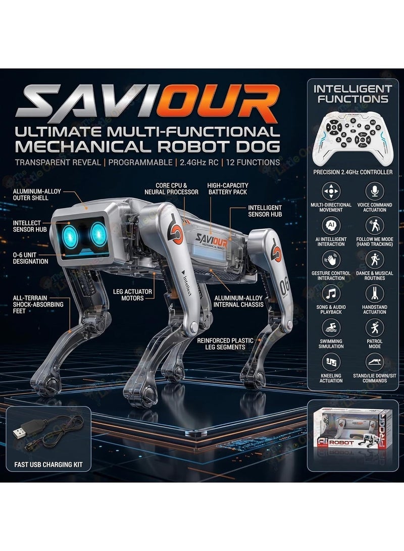 Smart robot dog with voice commands: programmable via app, dance, walk, and interactive modes for children - Image 5