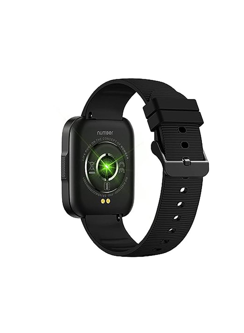 Number XTRO1, Industry's Slimmest watch, 1.69” Full Touch Display, Calling alert, Sports Modes, IP68, Sp02 Smartwatch Black - Image 4