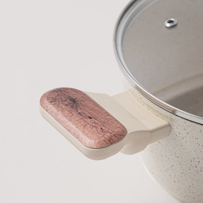 ألبرتو طقم قدور 7 قطع ألومنيوم، كريمي - Image 5