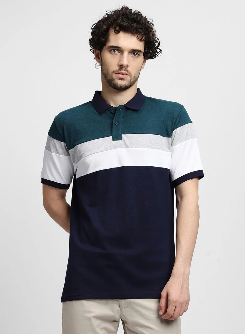 Navy T-Shirt for Men, Classic Fit