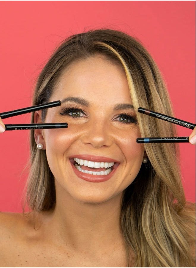 Vasanti Cosmetics - Kajal Waterline Eyeliner Pencil - Long-lasting, Waterproof, Smudge-proof, Safe for Sensitive Eyes, Waterline Eye Liner - Opthalmologist Approved and Tested (Rich Brown) - Image 1