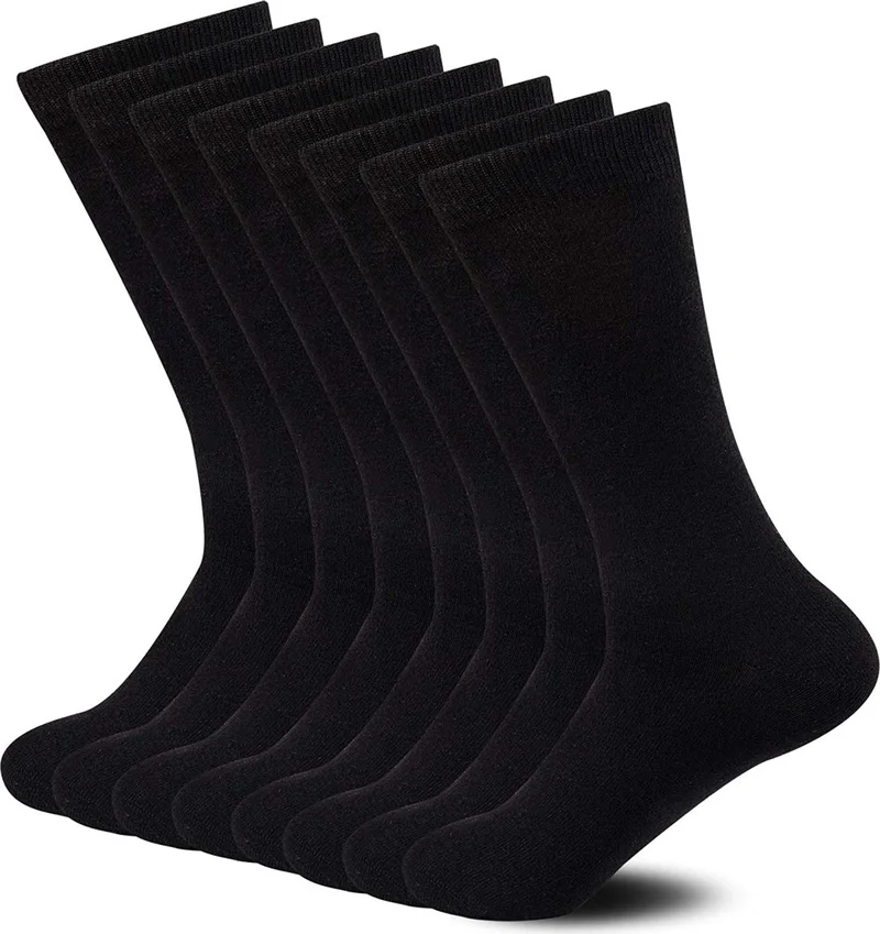 Bgk PLAIN BLACK MILITARY SOCKS PLAIN BLACK 8 PAIRS