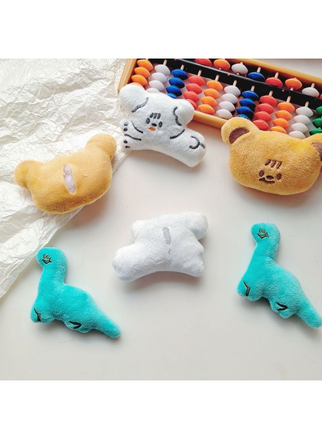 Cute Bear Dinosaur Puppy Cartoon Plush Animal DIY Accessories Decorative Accessories Hat Clothing Accessories Socks-Color:Small Dinosaur  - Image 3