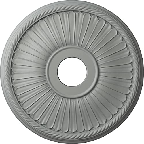 Ekena Millwork CM20BE1 20 1/8-Inch OD x 3 7/8-Inch ID x 1 7/8-Inch Berkshire Ceiling Medallion - Image 1