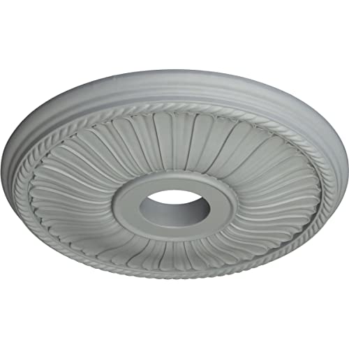 Ekena Millwork CM20BE1 20 1/8-Inch OD x 3 7/8-Inch ID x 1 7/8-Inch Berkshire Ceiling Medallion - Image 2