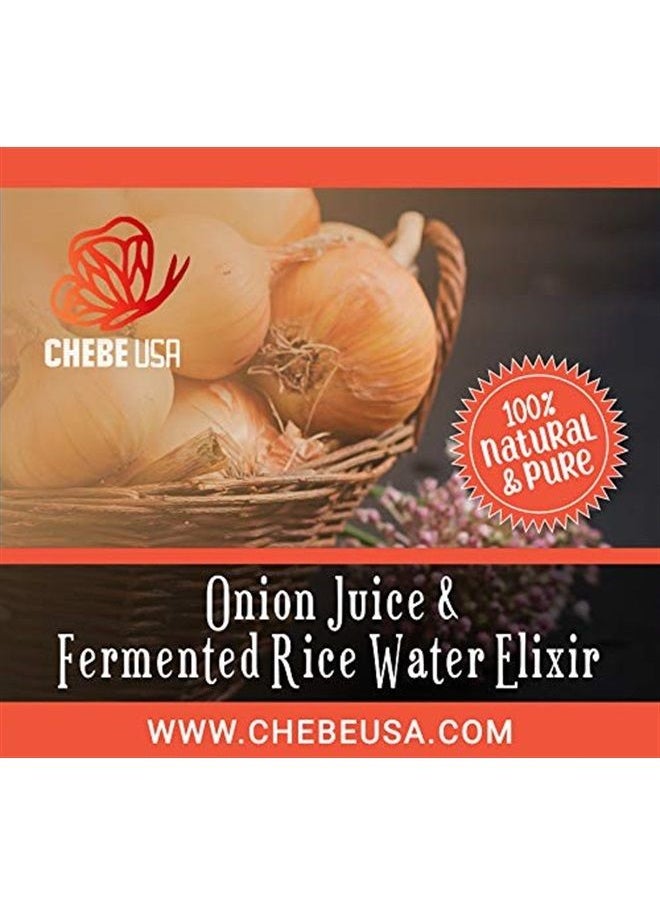 Uhuru Naturals - Onion Juice & Fermented Rice Water Elixir (Keep Your Scalp Healthy-Healthy Scalp=Healthy Hair Growth) 2oz - Image 1
