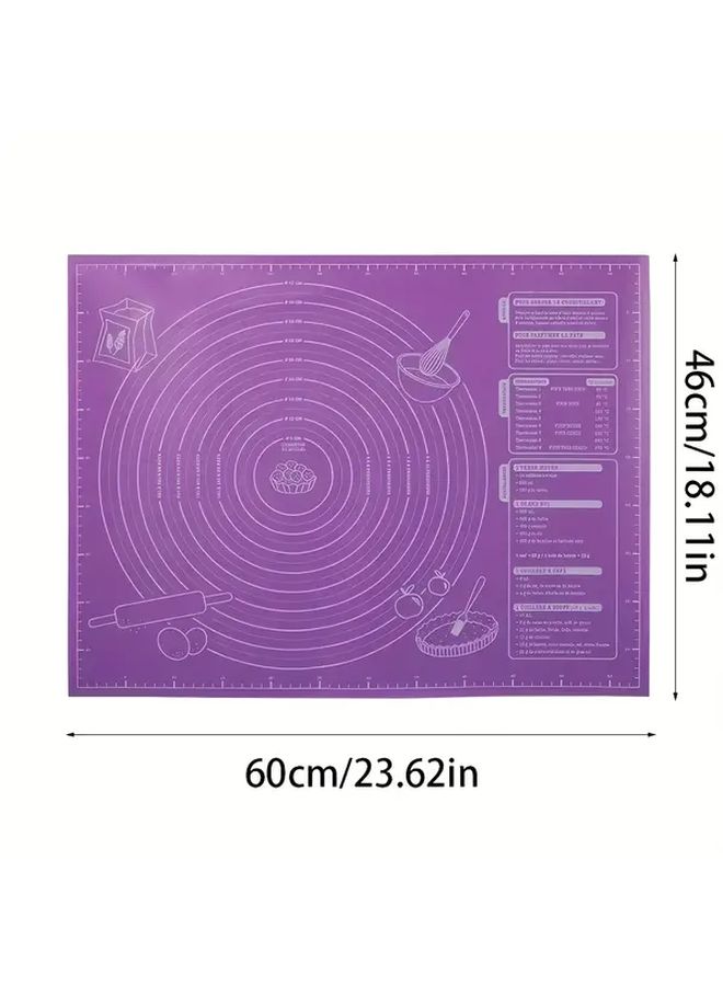 حصيرة الخبز السيليكون غير اللاصق باللون الزيتوني الأخضر 19.69 × 27.56 بوصة مقاومة للحرارة - Image 4