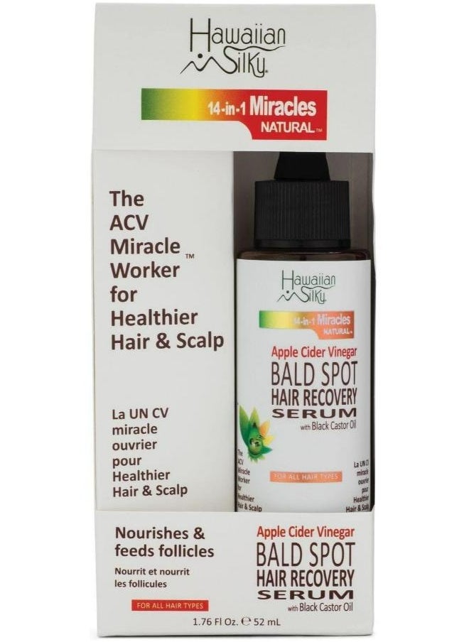 Hawaiian Silky Apple Cider Vinegar Bald Spot Recovery Serum with Black Castor Oil Hair Growth 52 ML  - Image 1