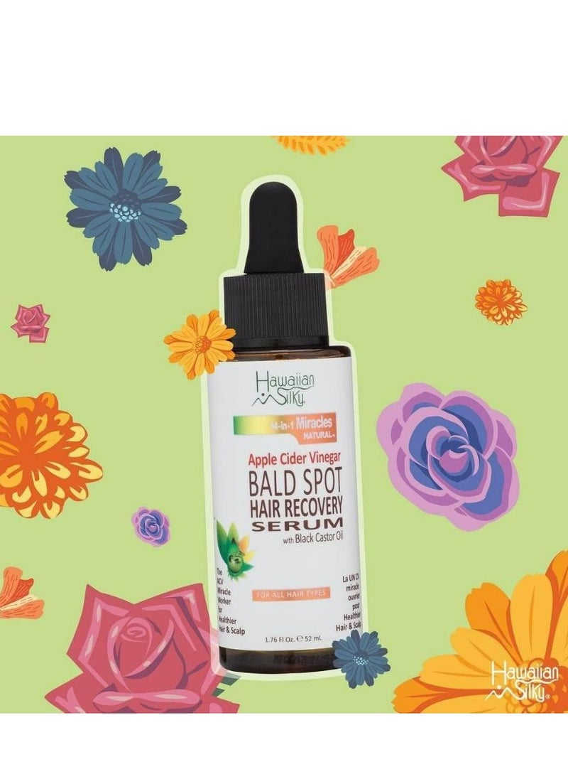 Hawaiian Silky Apple Cider Vinegar Bald Spot Recovery Serum with Black Castor Oil Hair Growth 52 ML  - Image 2