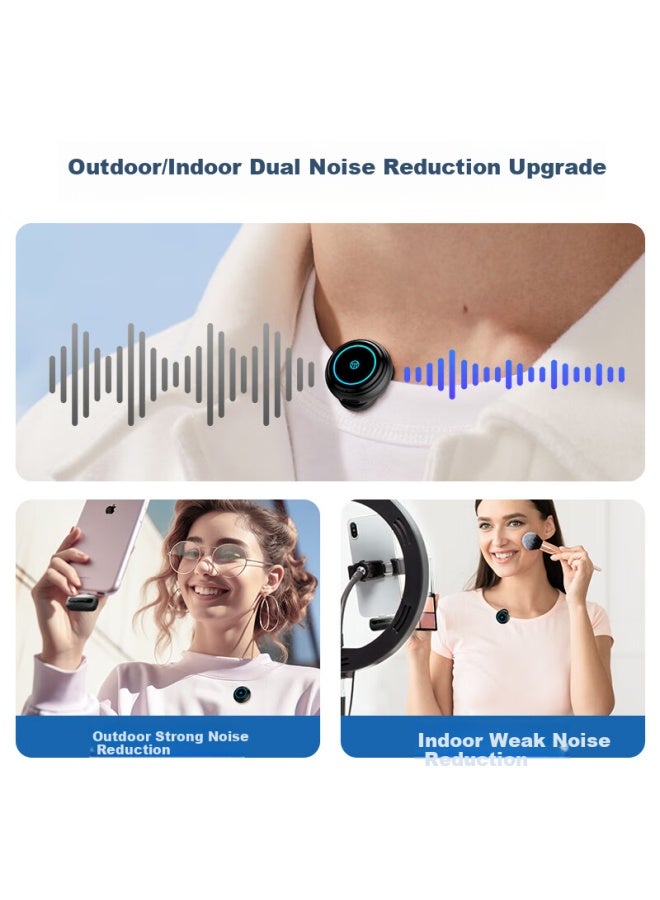 The Good Shepherd Good Shepherd Hmr Wireless Collar Microphone M9 Anchor Live Special Douyin K Song Interview Recording Microphone Outdoor Noise Reduction Microphone Short Video Fashion Necklace Button Microphone - Image 2