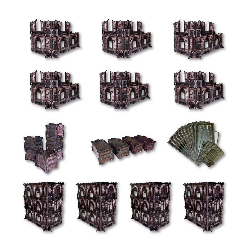 Lighter Creative 20PCS Terrain Set for WH40K WTC Tournament and 28mm32mm Miniatures 40K Terrain Battlezone Creation Kit Grimspire Foundry - Image 3