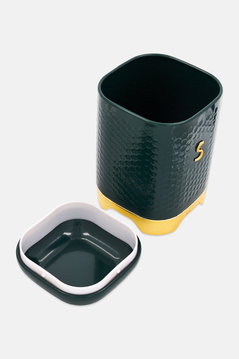 KitchenCraft Lovello Textured Sugar Canister Hunter, Green - Image 3