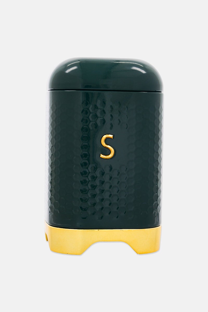 KitchenCraft Lovello Textured Sugar Canister Hunter, Green - Image 1