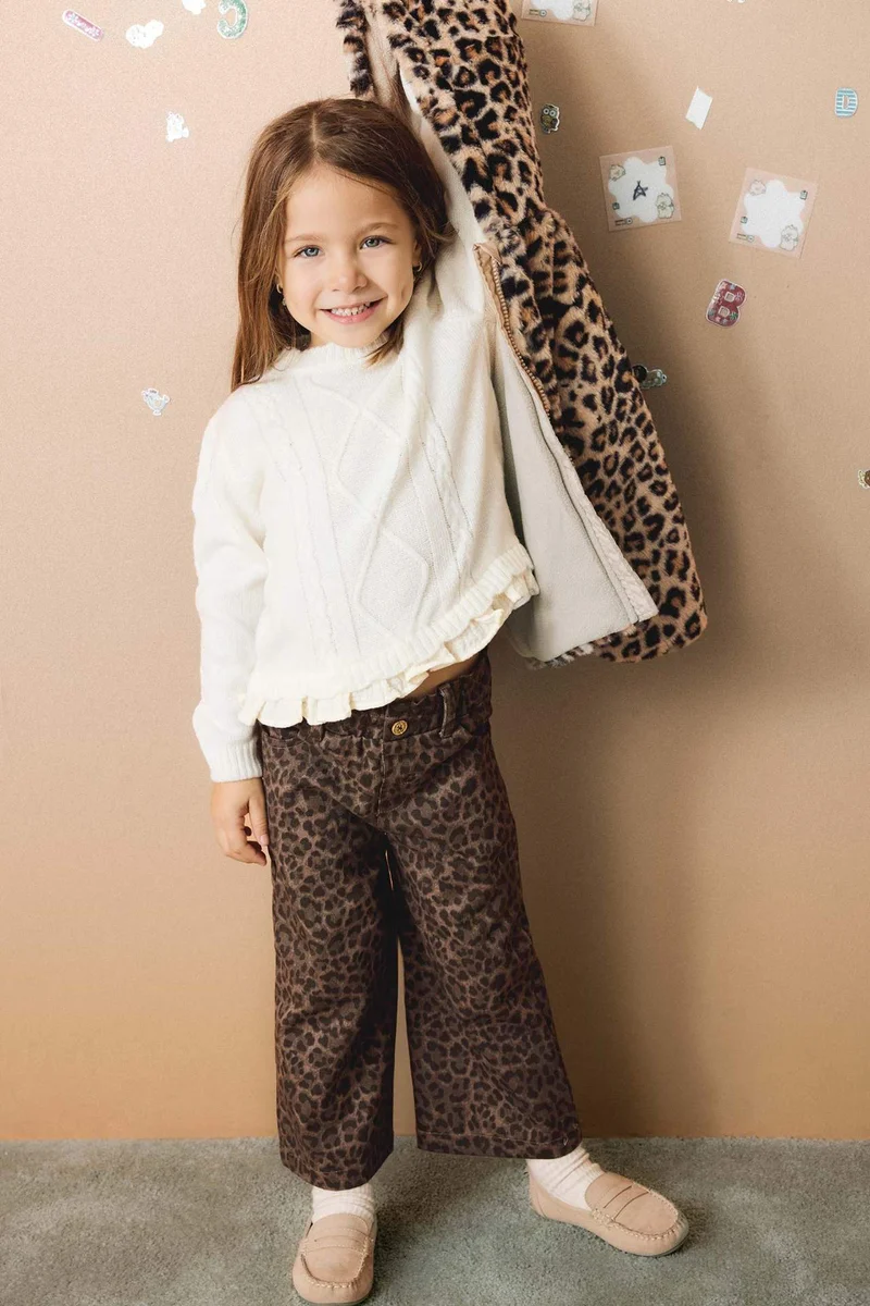 ديفاكتو Baby Girl Regular Fit Crew Neck Pullover