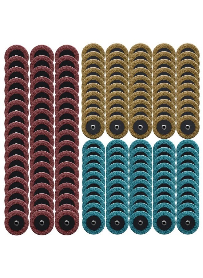 Dapuri 150 Pcs 2 Inch Surface Conditioning Discs Medium Grit Quick Change Sanding Discs for Die Grinders, Surface Stripping, Grinding, Polishing, and Burr Finishing - Image 1
