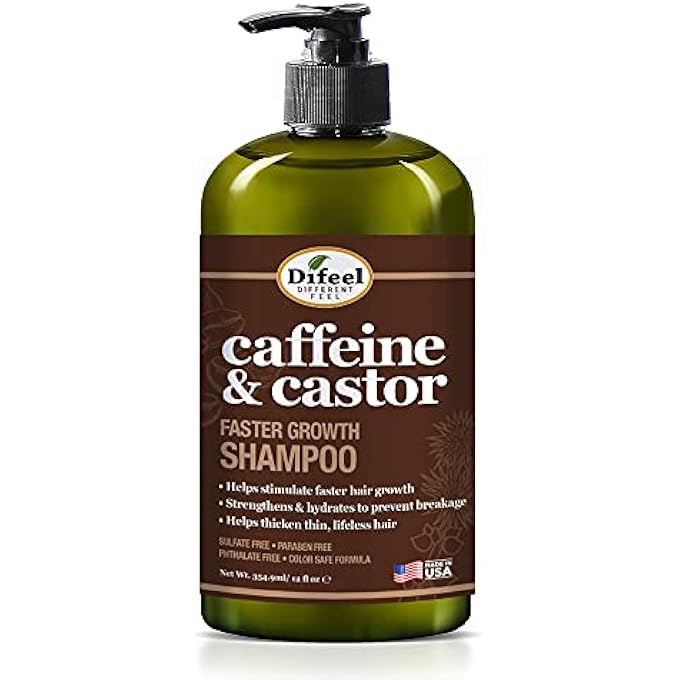 difeel شامبو كافيين وزيت الخروع لنمو أسرع 355 مل - Image 2