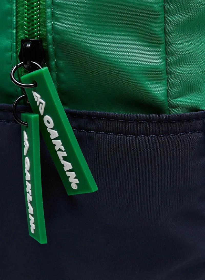 Oaklan by Shoexpress Boys Logo Print Backpack with Adjustable Shoulder Straps